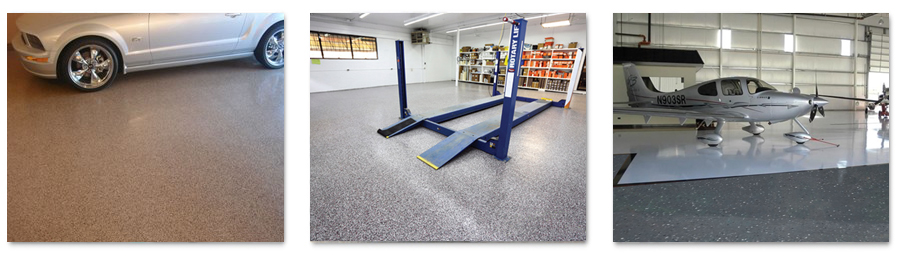 Polyval Ultra-Durable Polyaspartic Coatings Garage Floor, Commercial Floor, Aircraft Hanger Completed Projects